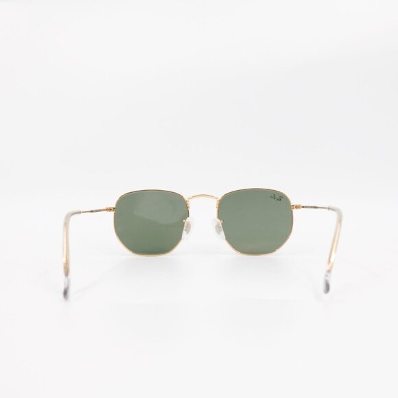 Ray-Ban RB3548 Hexagonal Sunglasses Gray and Gold OS - Picture 4 of 13